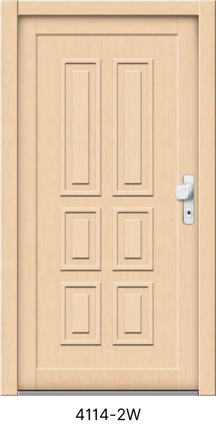 Dřevěné vchodové dveře 4114-2W tmavá