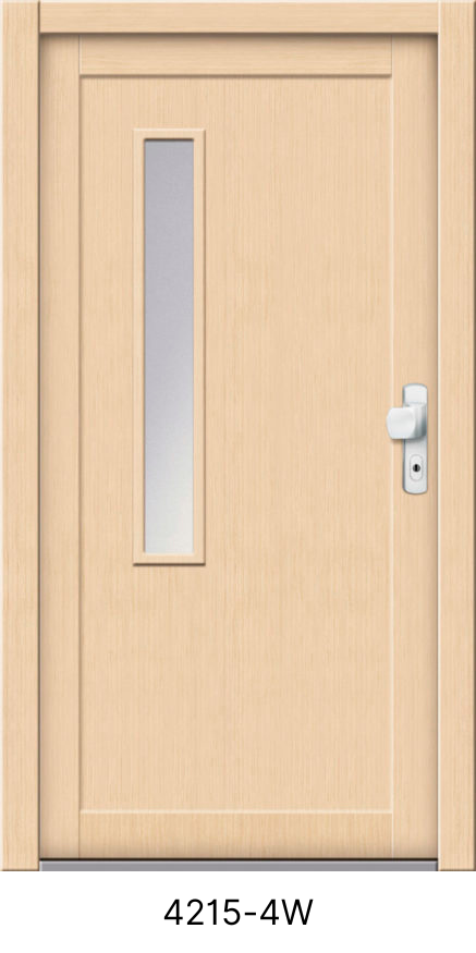 Dřevěné vchodové dveře 4215-4W tmavá