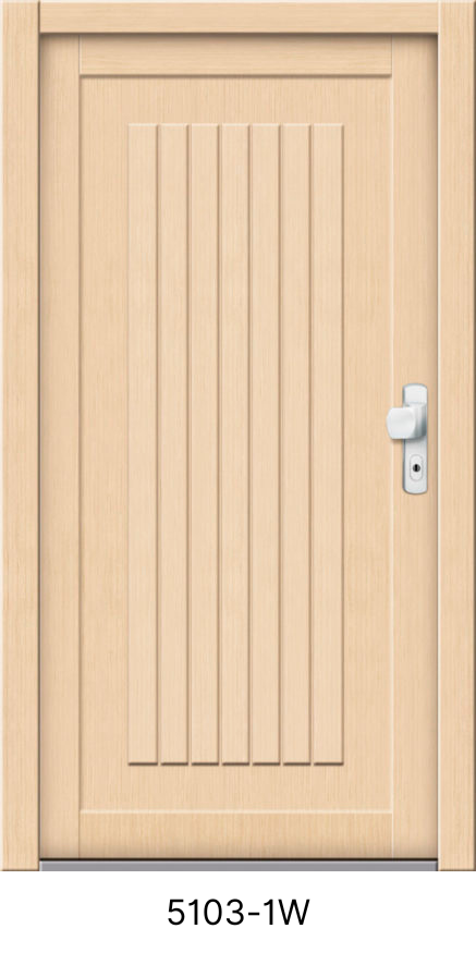 Dřevěné vchodové dveře 5103-1W tmavá